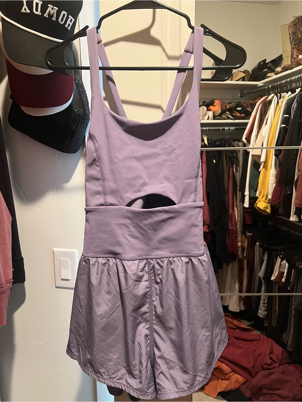 FP Movement by Free People Lilac Strappy Active Romper